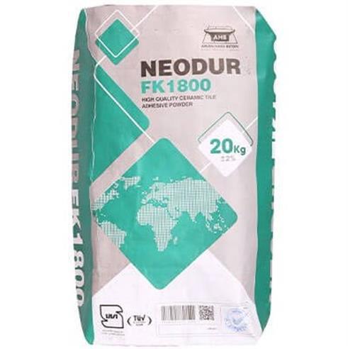 چسب کاشی و سرامیک پودری نئودور مدل FK1800 کیسه 20 کیلویی